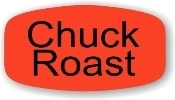 Little Grabber Label. Printed "Chuck Roast." 1000 labels/roll.