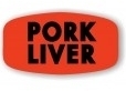 Little Grabber Label. Printed "Pork Liver." 1000 labels/roll.