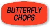 Little Grabber Label. Printed "Butterfly Chops." 1000 labels/roll.