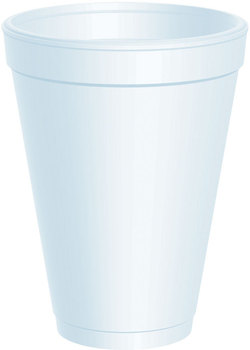 Dart 12J12 12 oz. White Customizable Foam Cup - 1000/Case