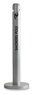 A Picture of product 968-478 Rubbermaid Smokers' Pole. Silver Metallic color. 41" H. Aluminum. Recessed extinguishing screen.