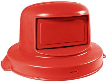 Huskee™ Dome Top Lid.  Red Color.  Fits 55 Gallon Round Huskee™.