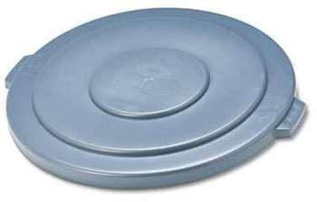 Rubbermaid® Commercial Round Brute® Lid, for 55-Gallon Round Brute Containers, 26 3/4", dia., Gray