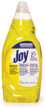 Joy Dishwashing Liquid, 38 oz. Lemon.  8 Bottles/Case.