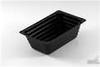 A Picture of product 967-285 Atrium™ 8 oz. Portion Food Tray, 12.5 mil OPS, Black Color, 1,000/Case