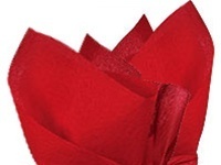 Tissue Paper, 20" x 30", Cherry Red Color, 480 Sheets/Pack.
