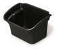 A Picture of product 966-924 Rubbermaid® Commercial Utility Bin, 4gal, Black