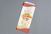 A Picture of product 208-301 Popcorn Bag.  3-1/2" x 2" x 8".  1 lb. Capacity.  Stock Design.