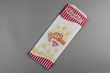 Popcorn Bag.  King Size.  4-3/4" x 1-1/4" x 12".