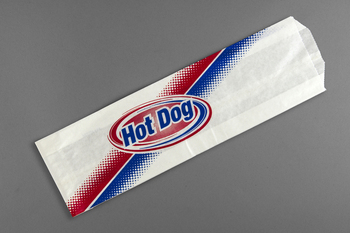 Hot Dog Bag.  3-1/2" x 1-1/2" x 12".  Conventional Footlong Size.  Unprinted.  1,000/Box