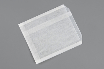Sandwich Bag.  Grease Resistant Paper.  6-1/2" x 1" x 8".  Conventional Style.  Plain, Unprinted. Standard Pinch Bottom 2000 per cs.