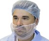 A Picture of product 965-222 Polypropylene Beard Cover. Color White 21"  100/BAG, 10BAG/CS