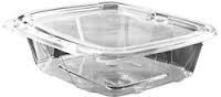 Clear Tamper Resistant, Tamper Evident Container.  48 oz. with Flat Lid.