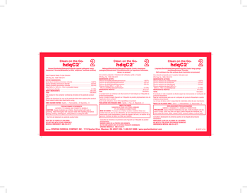 Secondary Ready-to-Use Solution Labels.  Printed "Clean on the Go® HDQC2".