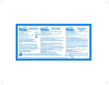 Secondary Ready-to-Use Solution Labels.  Printed "Clean by Peroxy®".