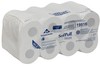 A Picture of product GEP-19516 SofPull® Mini White 2-Ply High-Capacity Centerpull Bathroom Tissue.  16 Rolls/Case. 500 Sheets/Roll. 5.25" x 8.4" Sheet.