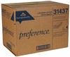 A Picture of product GEP-31437 Preference® 2-Ply 1/8 Fold Paper Dinner Napkins.  12 Bags/Case. 250 Napkins/Bag. 15" x 17" Napkin.