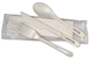 A Picture of product WCC-ASPSTN Cutlery.  6”  Set: (Knife, Fork, Spoon, Napkin) - Wrapped