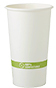 A Picture of product WCC-CUPA20 Biodegradable Paper Hot Cup.  20 oz.  White Color.  50 Cups/Sleeve, 20 Sleeves/Case.