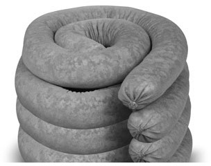 Spilfyter Universal Absorbent Sock, Grey, 100% Recycled Material, 3" x 4 Feet.  15 per Case.