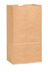 Grocery Bag, Natural Kraft, 6#, 6" x 3-5/8" x 11-1/16", 35# Basis Weight, Recycled, 500/Case