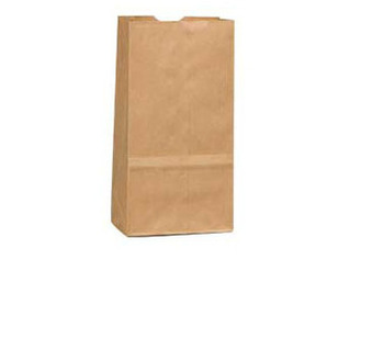 Grocery Bag.  Natural Kraft Paper.  1 #  Size.  3-1/2" x 2-3/8" x 6-7/8". 30# Basis Weight Paper.  8 PACKAGES PER BALE (4000 BAGS PER BALE)  PACKAGE=500 BAGS. 1 lb size.