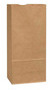 A Picture of product 310-325 Kraft Paper Grocery Bags. 8 1/4 X 5 1/4 X 18 in. 25# Tall capacity. 500 count.
