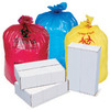 A Picture of product 860-136 Hospital Isolation Bags/Can Liners. 1.20 mil. 10 gal. 24 X 24 in. Red. 250/case. Replaces 860-135.