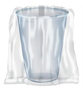 CUP 10 OZ CLEAR WRAPPED SOFT. PET
