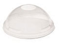 Dome Lids without Holes for Dart Plastic Cups TP9R, TP12, TR16, TN20, TN22, etc. Clear. 1000 count.