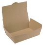 A Picture of product 251-139 ChampPak™ Box. #4 Size. Kraft Paper. Recyclable. 7.75" x 5.5" x 3.5". Tuck top with locks. Nested, Polycoated interior. 160/cs.