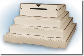 12 x 12 White Corrugated Pizza Boxes - 50/Bundle