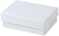 Jewelry Boxes. 3 1/16 X 2 1/8 X 1 in. White Krome. 100 count.