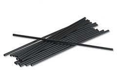 Copper River Grill  'Stir Straw.  6" length, Ebony color.  Bulk-Packed, 10,000/Case'