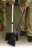 A Picture of product 518-402 Dust Pan with  Broom.  12" Mouth.  High Impact Lobby Dust Pan.  30" Locking Handle.