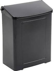 Sanitary Napkin Disposal Receptacle Black Plastic **EACH**