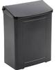 A Picture of product 965-367 Sanitary Napkin Disposal Receptacle Black Plastic **EACH**